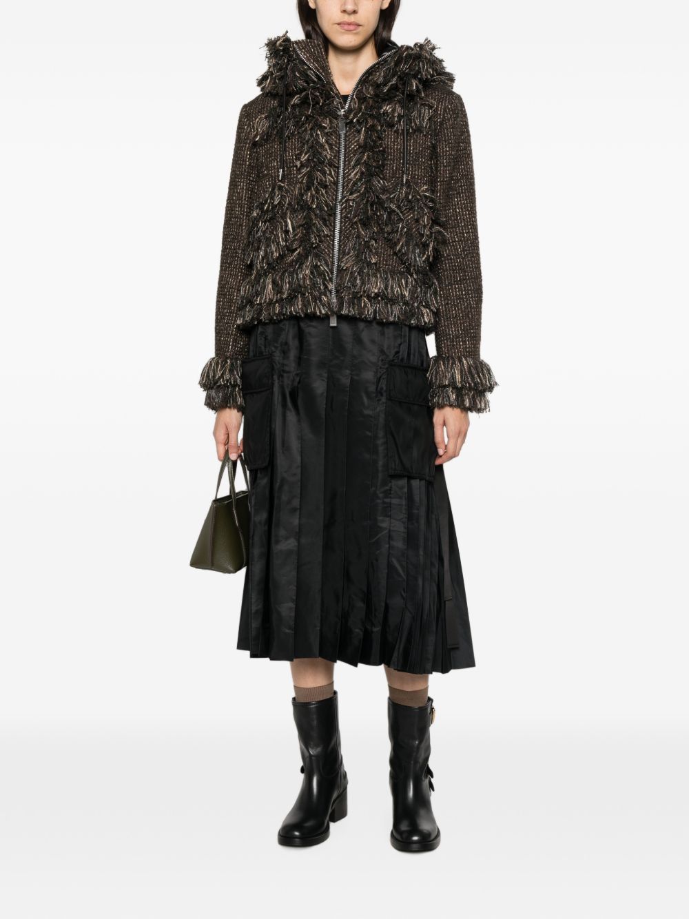 Sacai Women Wool Blouson Jacket SACAI
