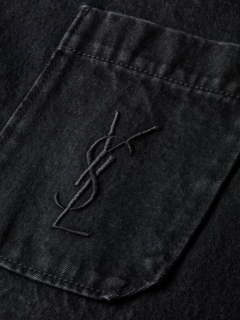 Saint Laurent Men Denim Cotton Overshirt SAINT LAURENT