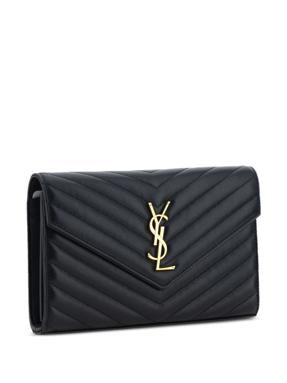 Saint Laurent Women Cassandre Leather Wallet On Chain SAINT LAURENT