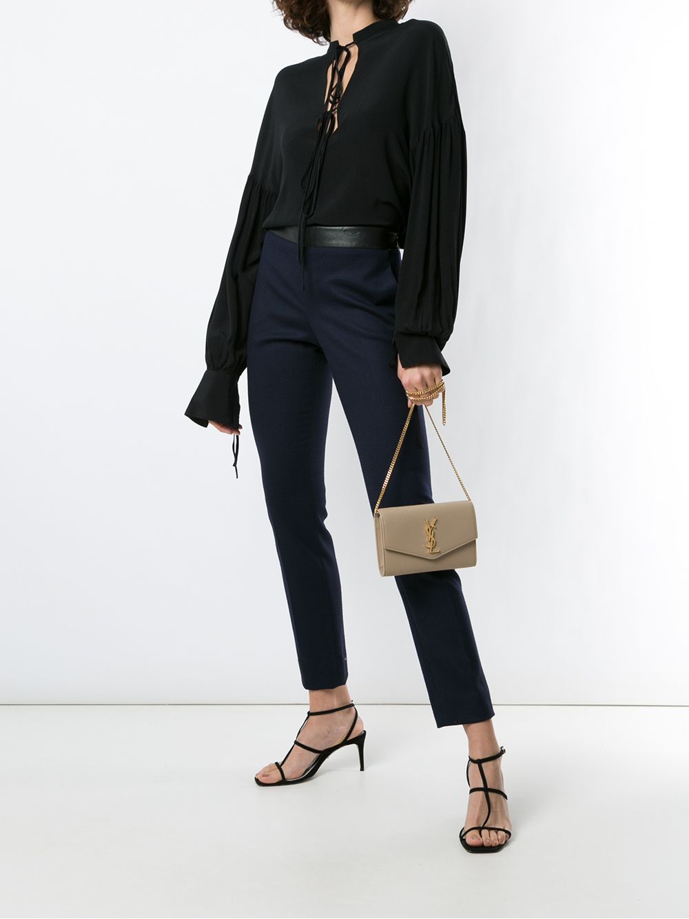 Saint Laurent Women Uptown Leather Mini Bag SAINT LAURENT