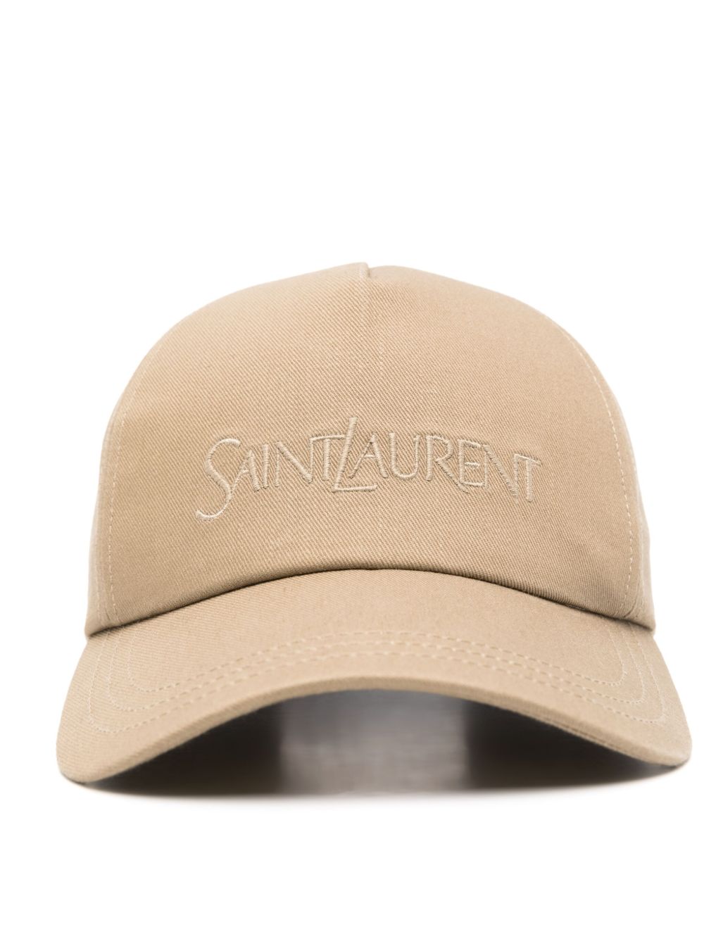 Saint Laurent Women Logo Cotton Baseball Cap SAINT LAURENT