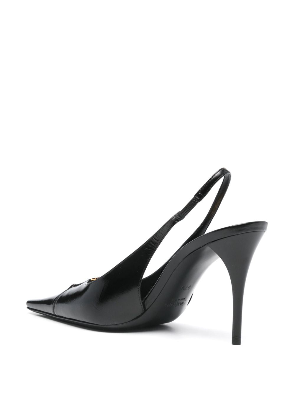 Saint Laurent Women Babylone Leather Slingback Pumps