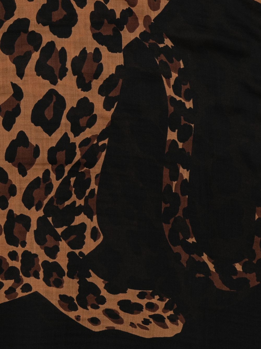 Saint Laurent Women Printed Wool Foulard