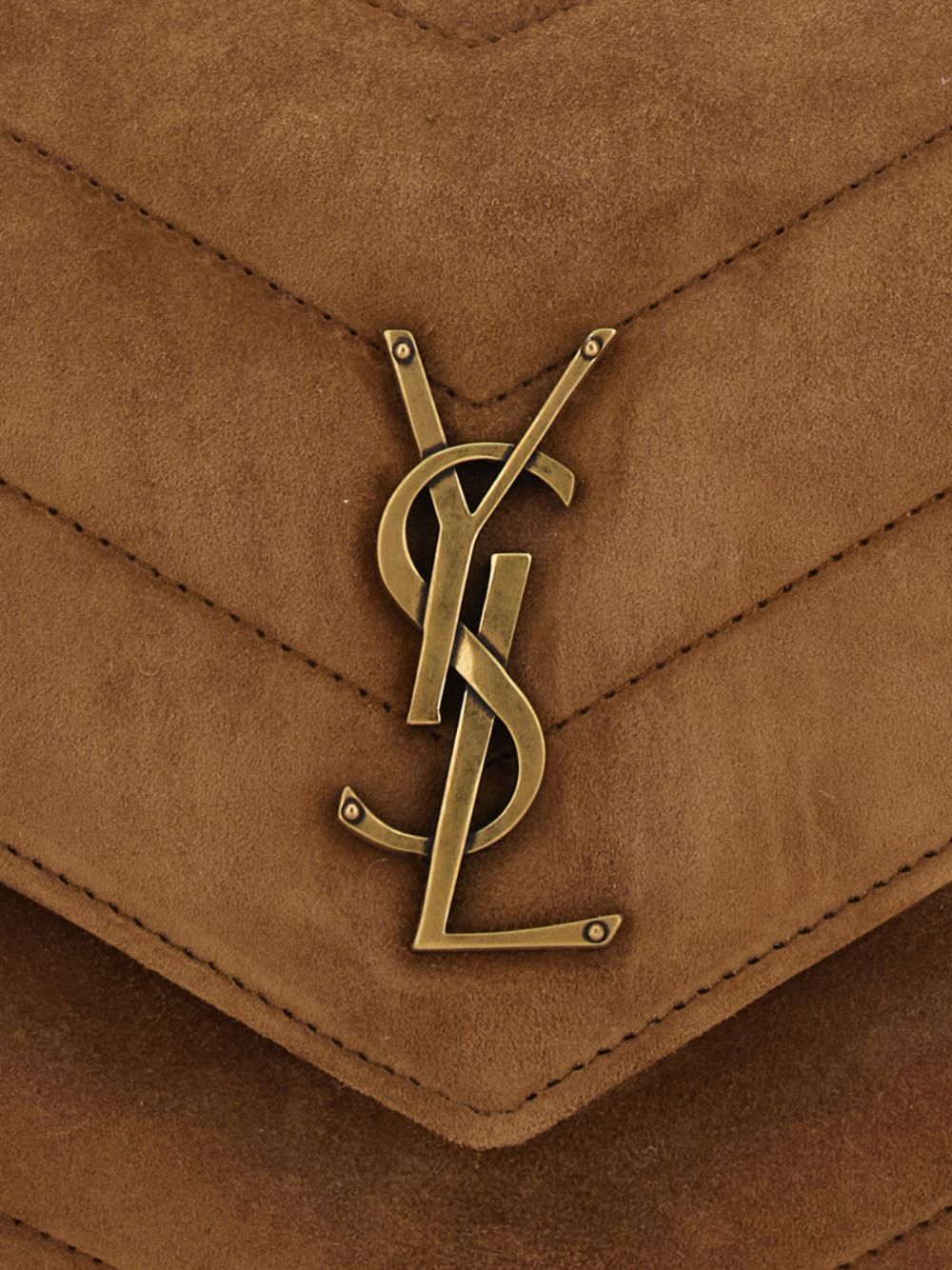 Saint Laurent Women Loulou Small Suede Leather Shoulder Bag SAINT LAURENT