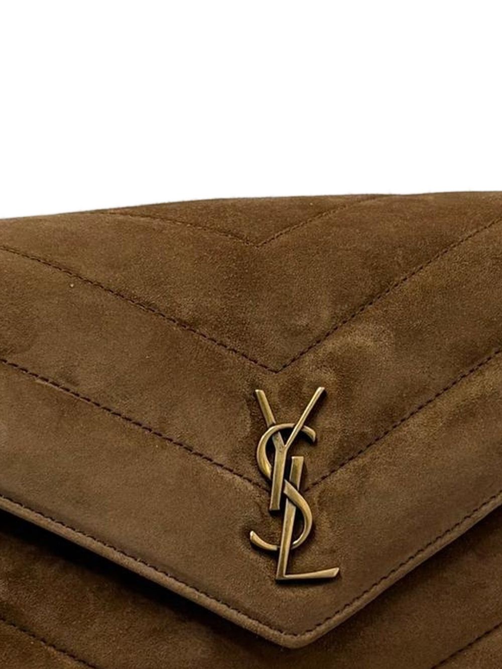 Saint Laurent Women Loulou Toy Suede Leather Crossbody Bag SAINT LAURENT