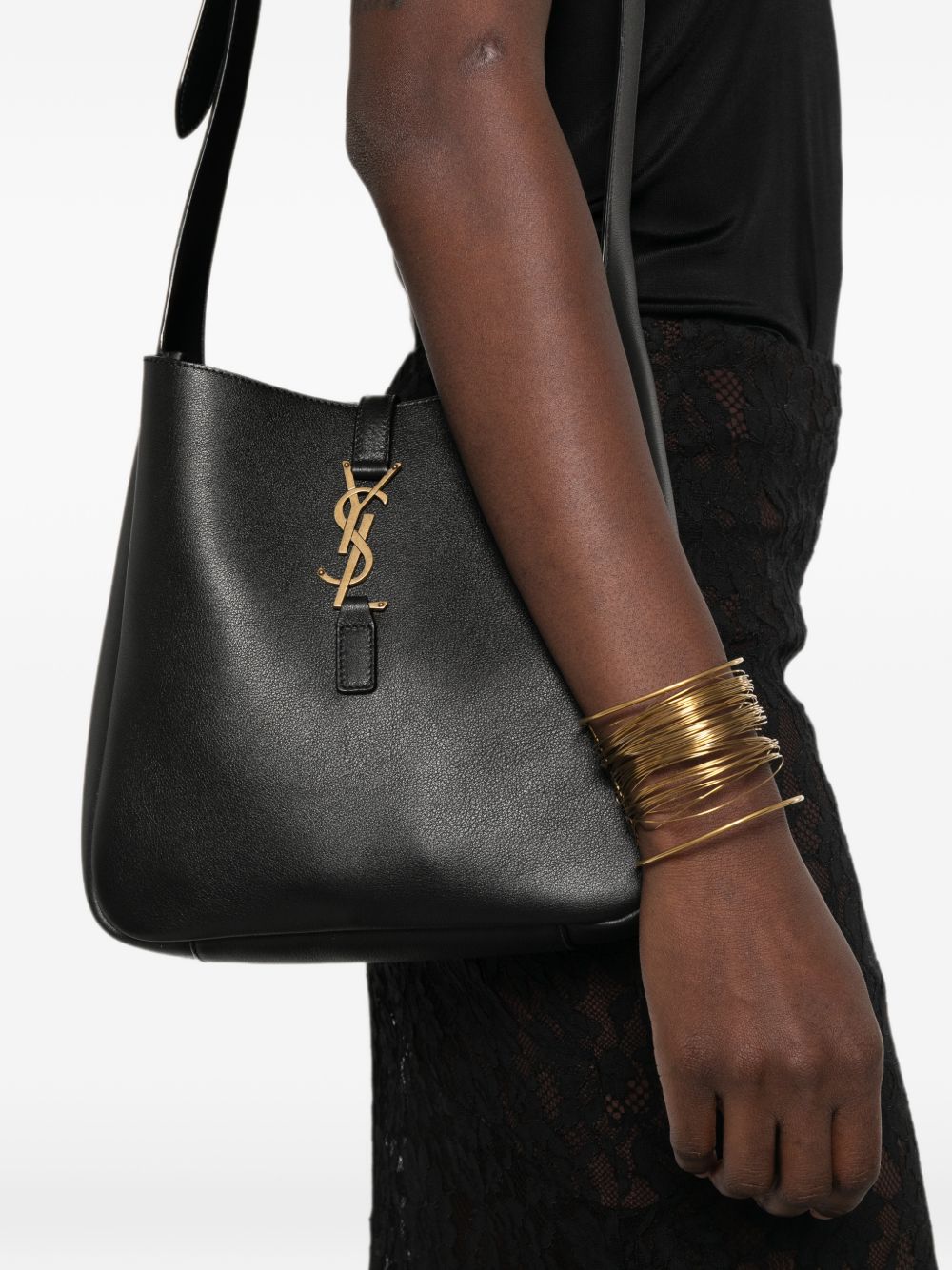 Saint Laurent Women Le 5 À 7 Leather Crossbody Bag SAINT LAURENT
