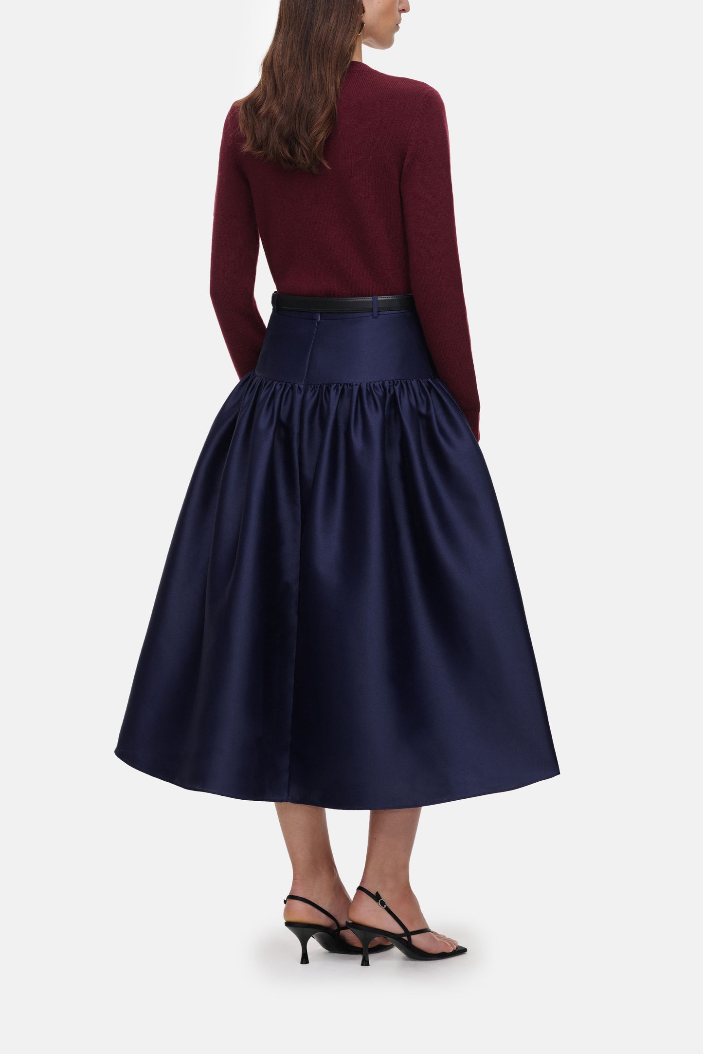 Self-Portrait Women Burgundy Flower Wool Jumper SELF-PORTRAIT