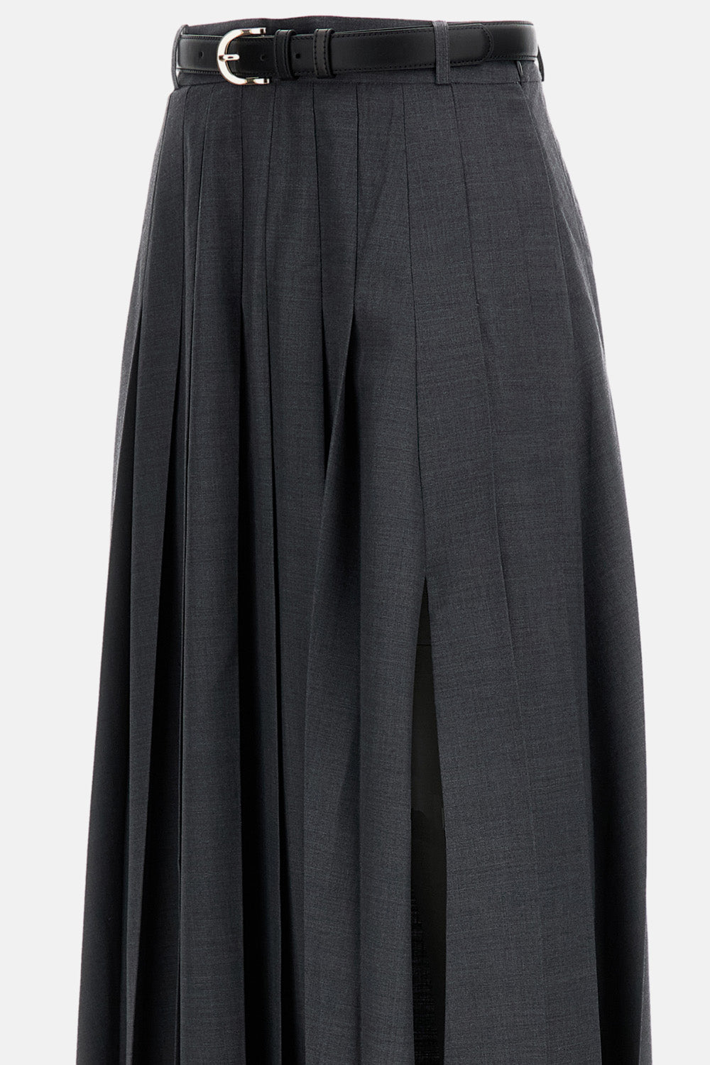 Self-Portrait Women Pleated Maxi Skirt SELF-PORTRAIT