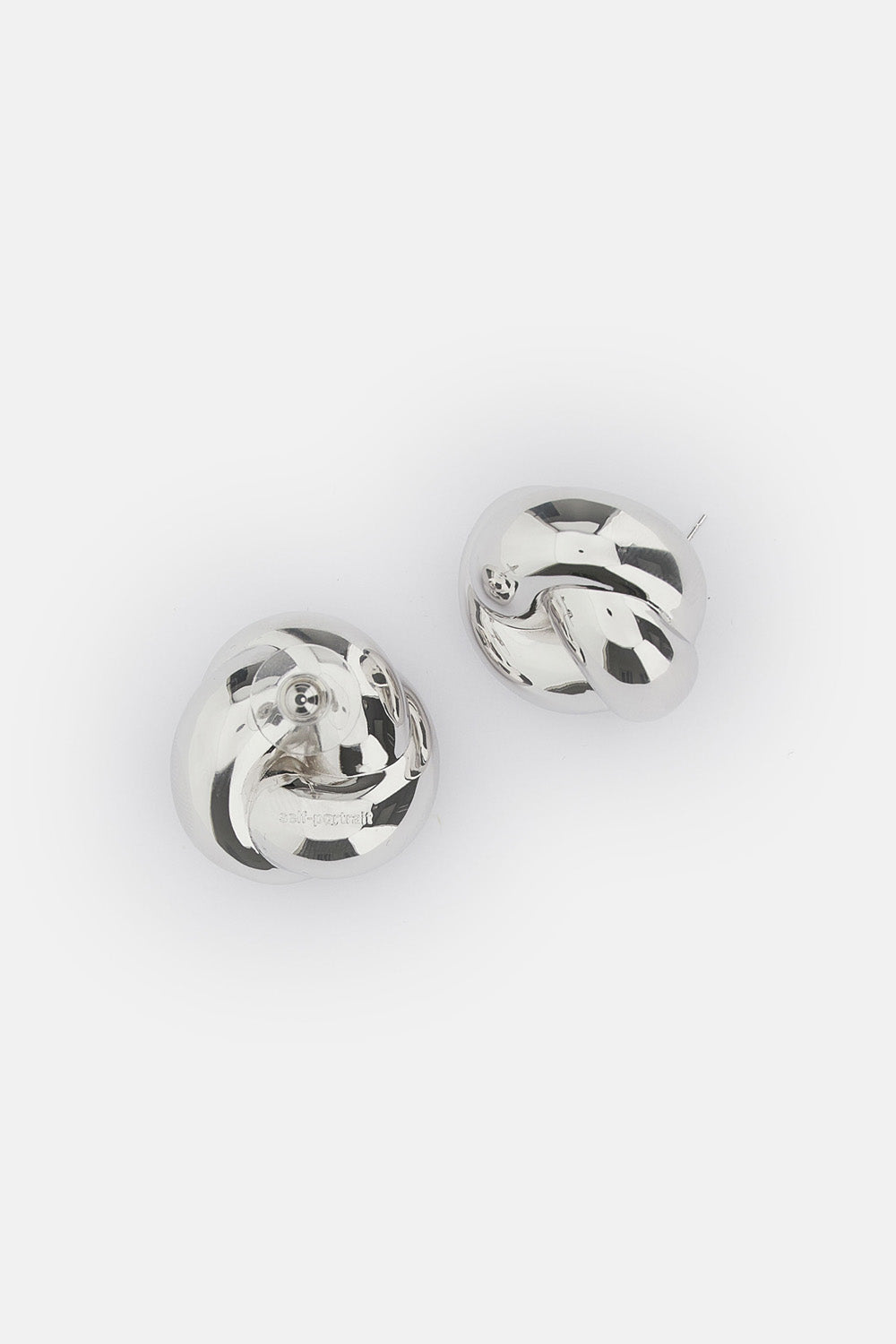Self-Portrait Women Silver Knot Earrings SELF-PORTRAIT