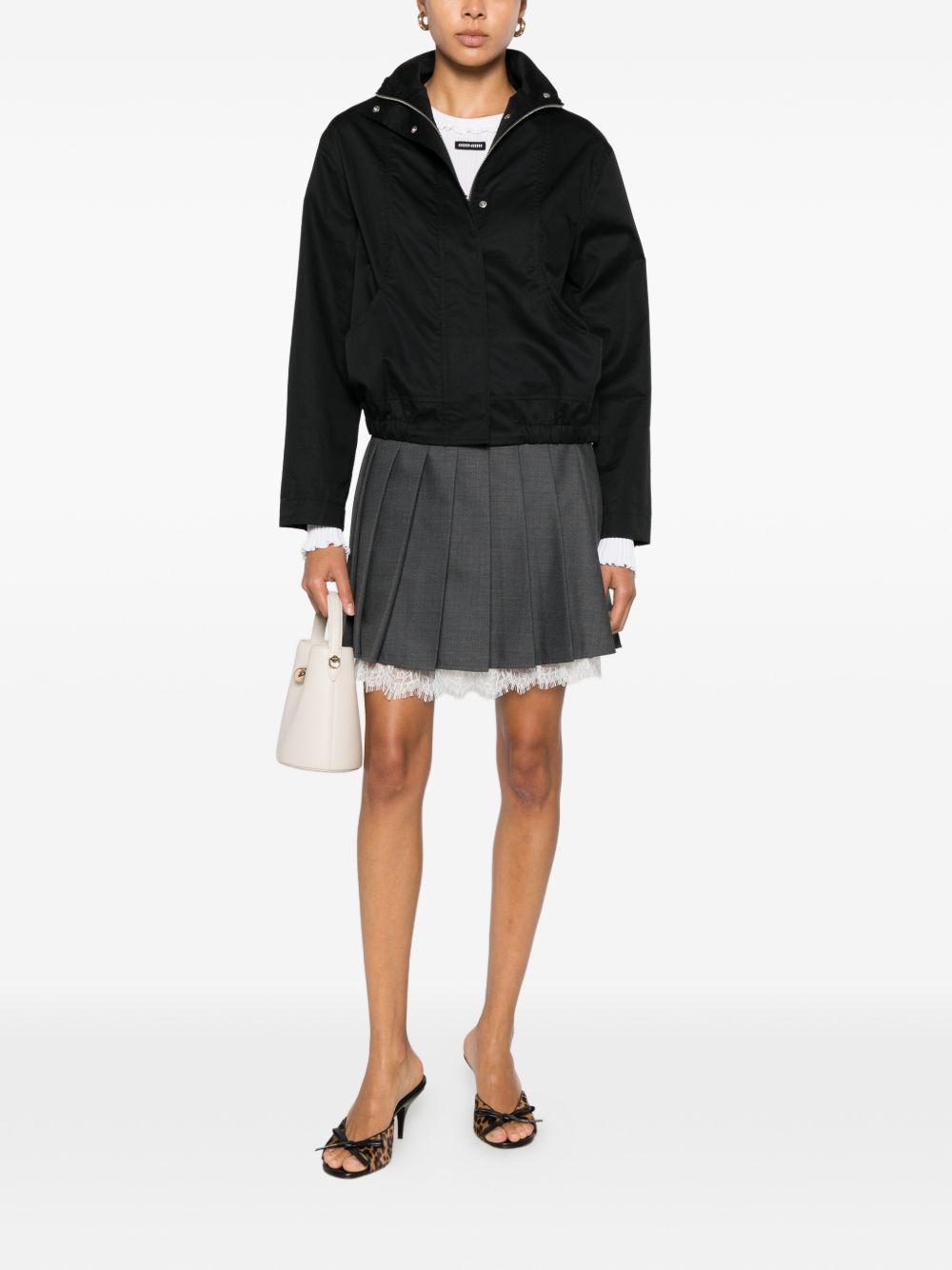 Self Portrait Women Wool Pleated Mini Skirt SELF-PORTRAIT