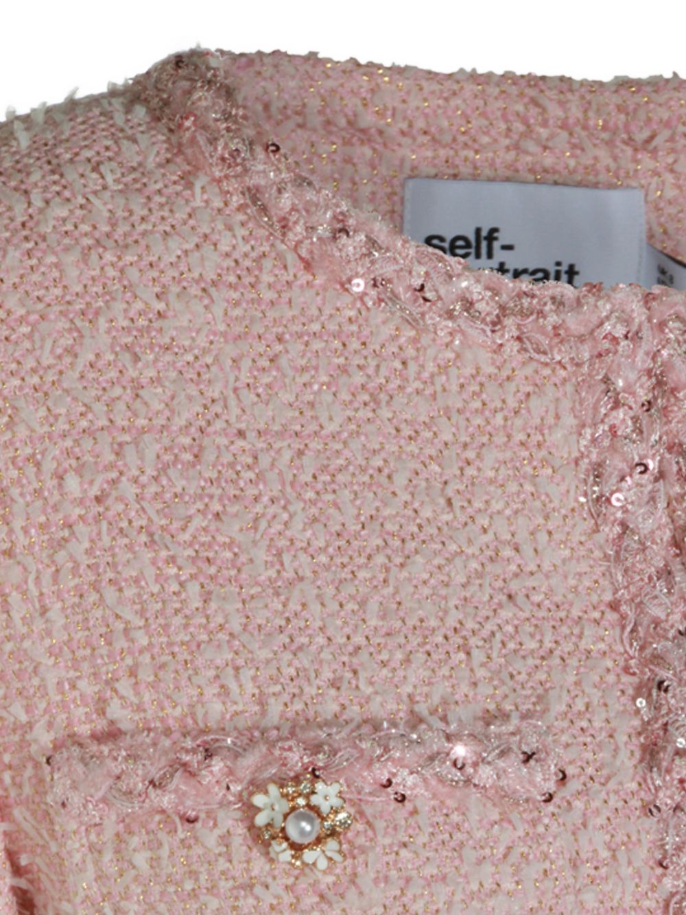 Self Portrait Women Bouclé Short Jacket SELF-PORTRAIT