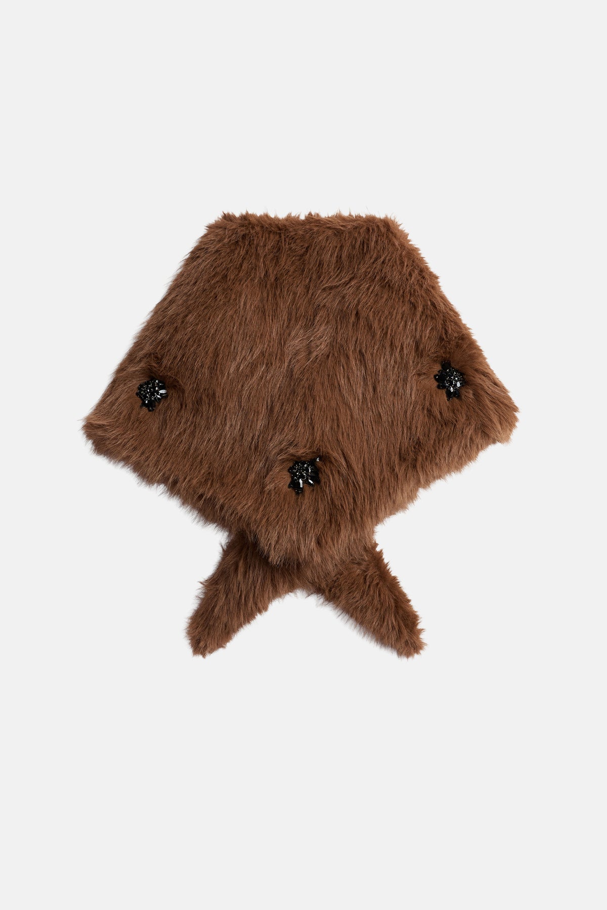 Simone Rocha Women Faux Fur Neckerchief With Emb SIMONE ROCHA