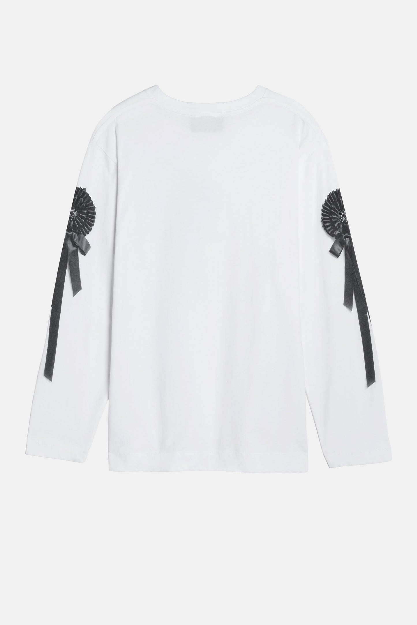 Simone Rocha Women Ribbon Rosette Print Long Sleeve T-Shirt SIMONE ROCHA