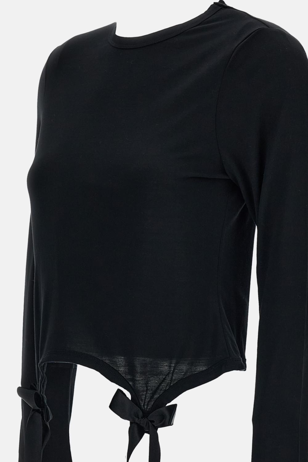 Simone Rocha Women Bow Tail Easy Long Sleeve T-Shirt SIMONE ROCHA