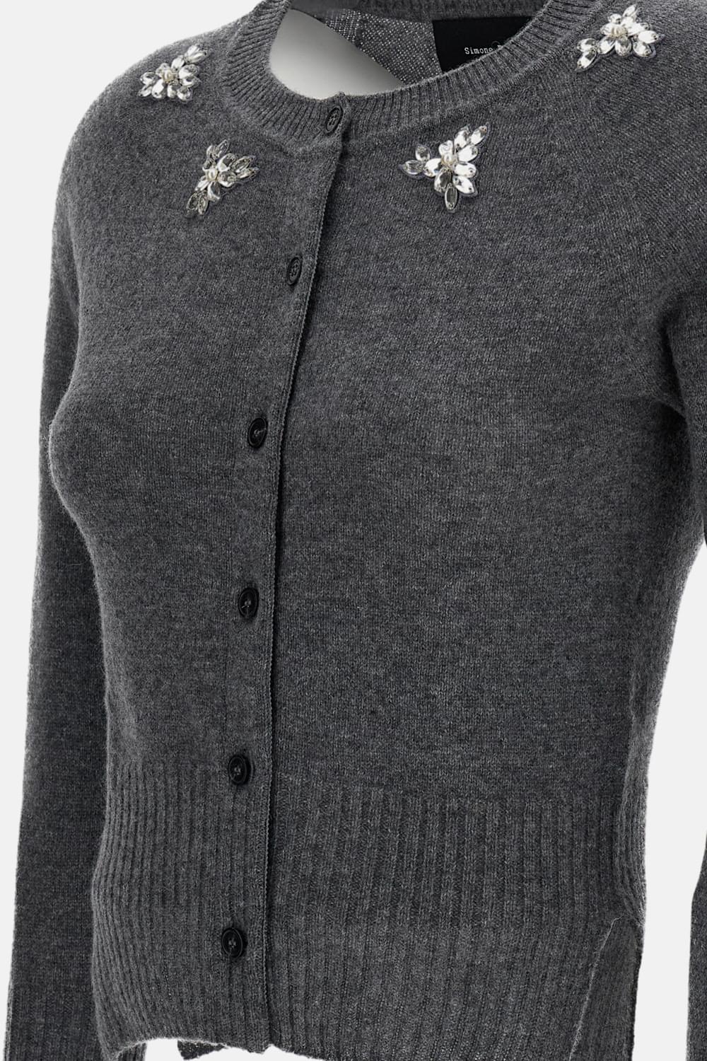 Simone Rocha Women Relaxed Cashmere Cardigan W/ Emb SIMONE ROCHA