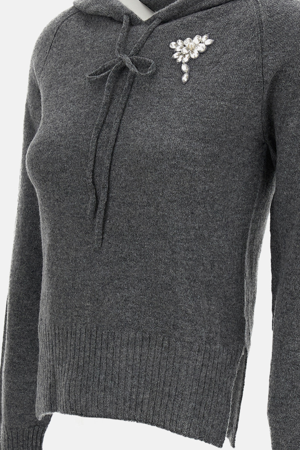 Simone Rocha Women Relaxed Cashmere Hoodie W/ Emb SIMONE ROCHA