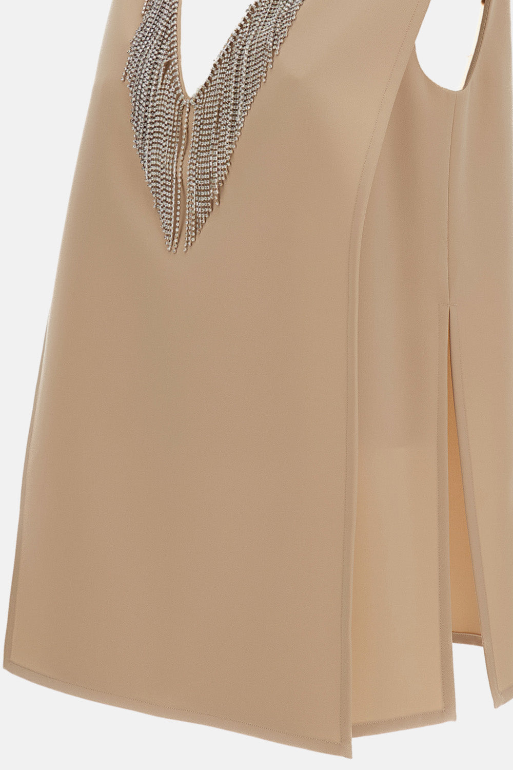 Sportmax Women Sleeveless Cady Top With Rhinestone SPORTMAX