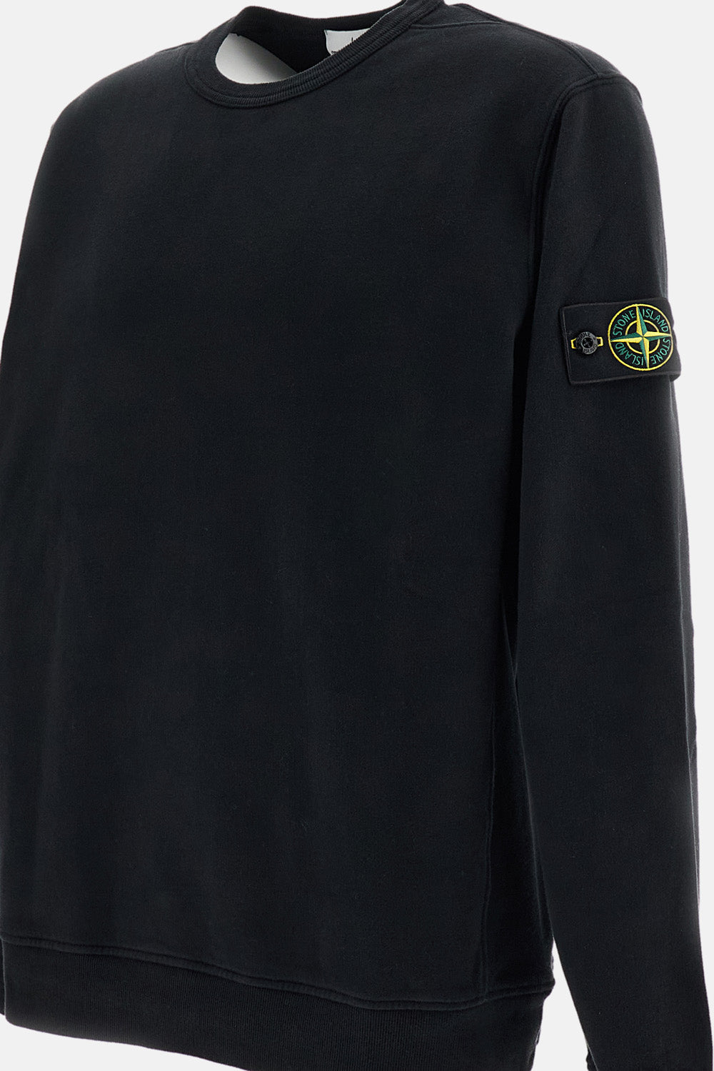 Stone Island Men Brushed Organic Cotton Fleece Crewneck Sweatshirt STONE ISLAND