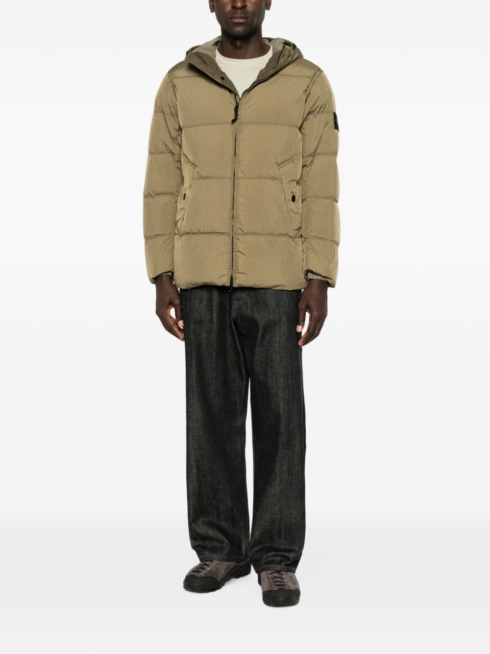 Stone Island Men Logo Nylon Blouson Jacket