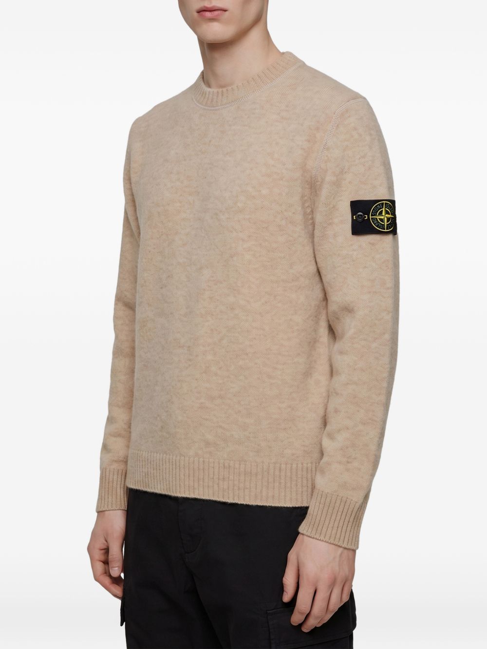 Stone Island Men Wool Crewneck Sweater STONE ISLAND
