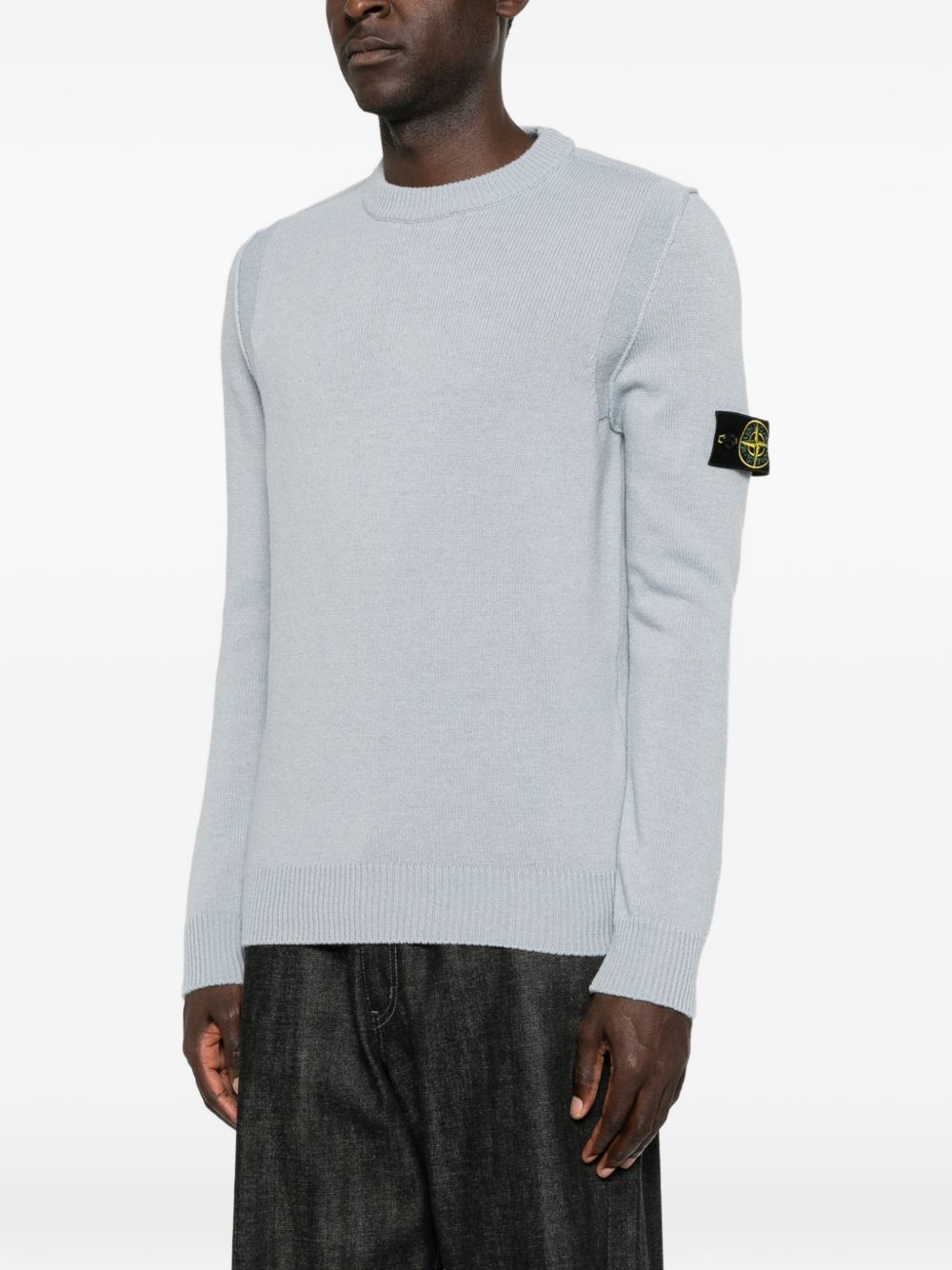Stone Island Men Wool Crewneck Sweater STONE ISLAND