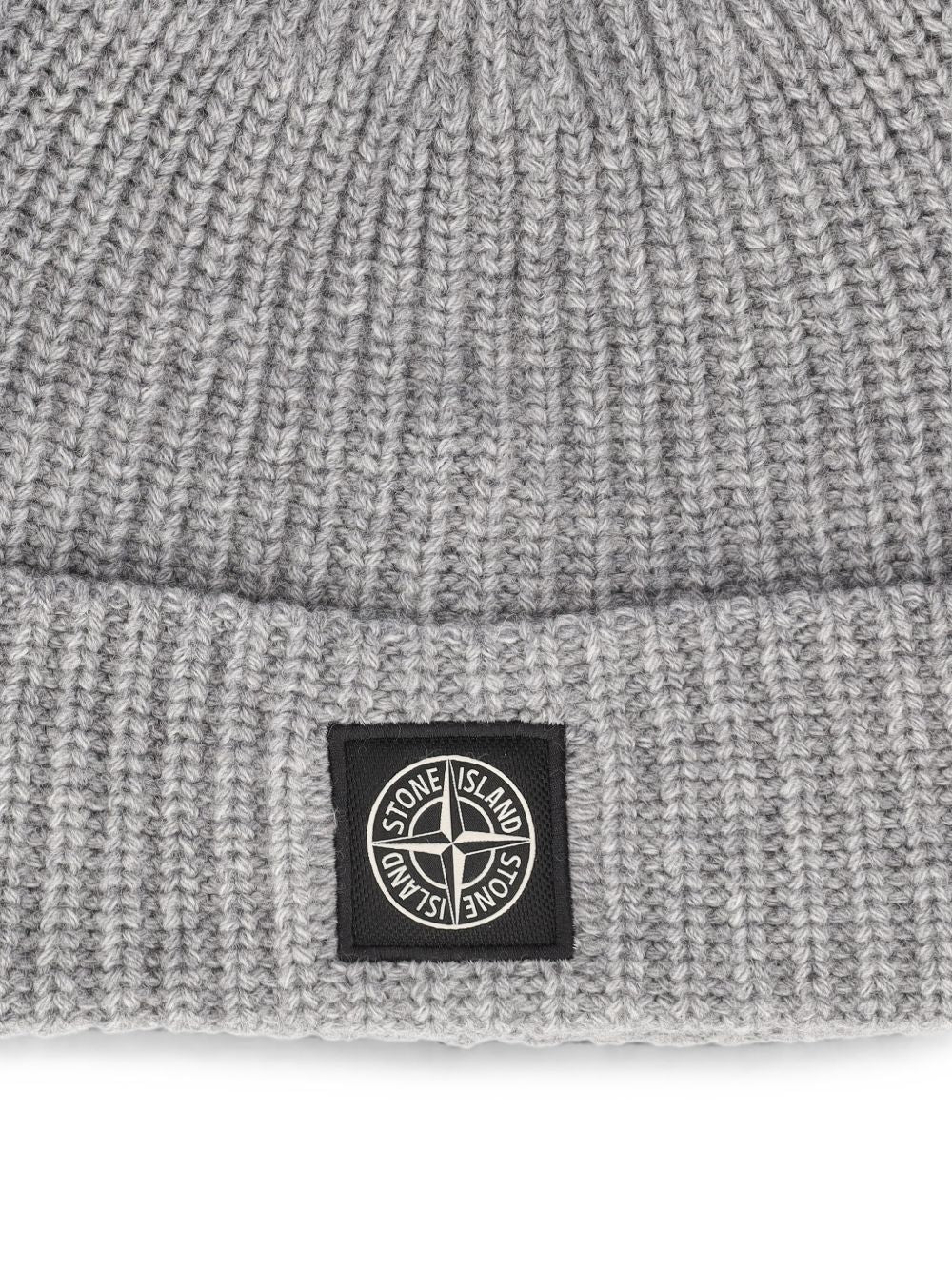 Stone Island Men Logo Wool Beanie STONE ISLAND