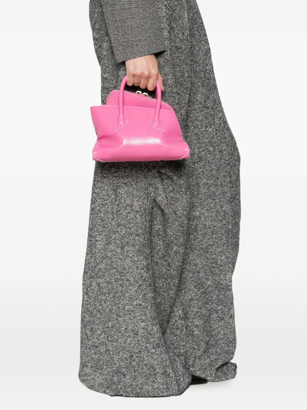 The Attico Women La Passeggiata Mini Leather Shoulder Bag THE ATTICO