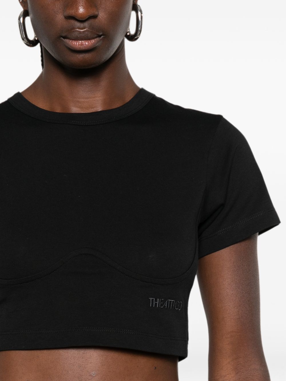 The Attico Women Logo Cotton T-Shirt THE ATTICO