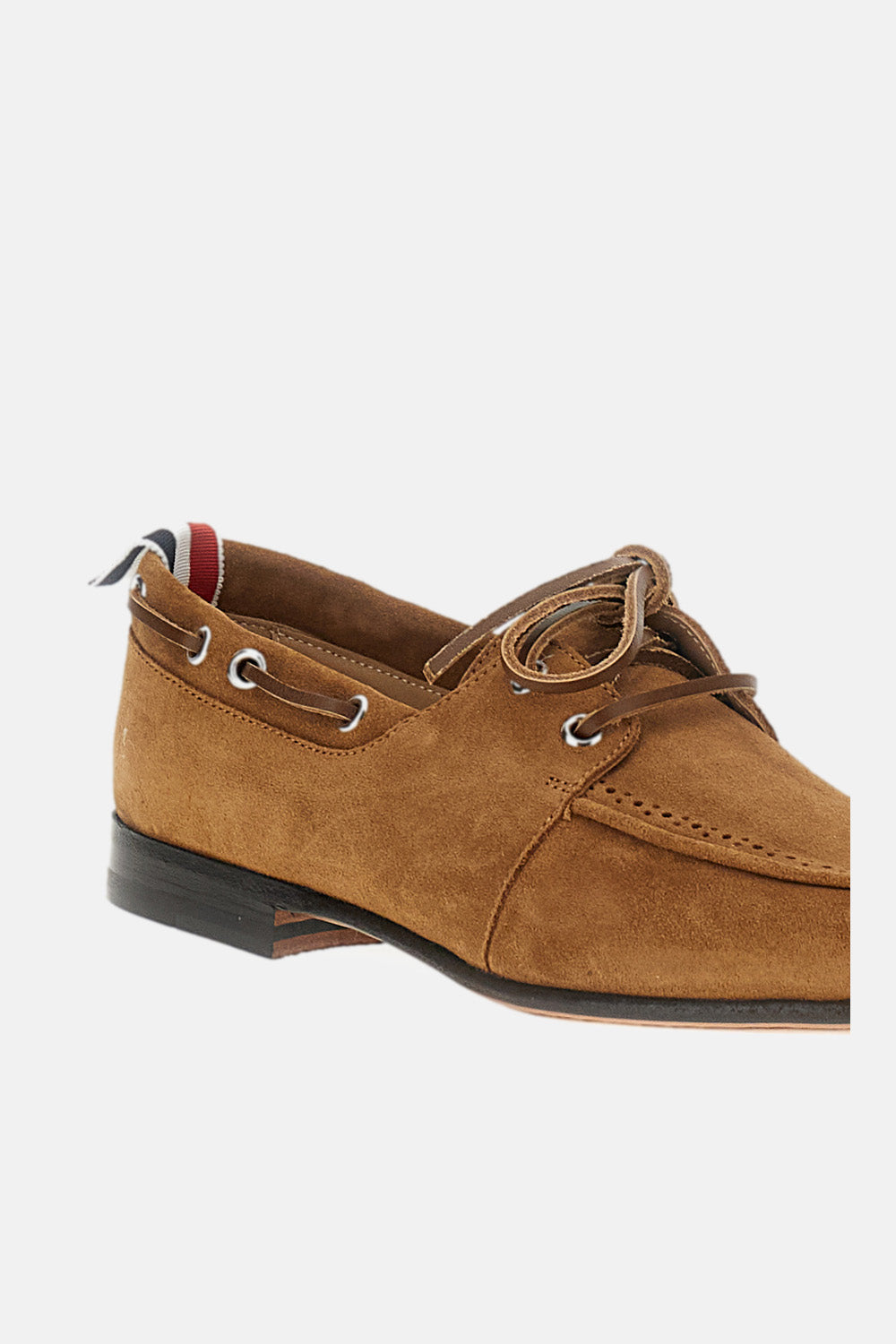 Thom Browne Women Calf Suede Boat Shoes THOM BROWNE