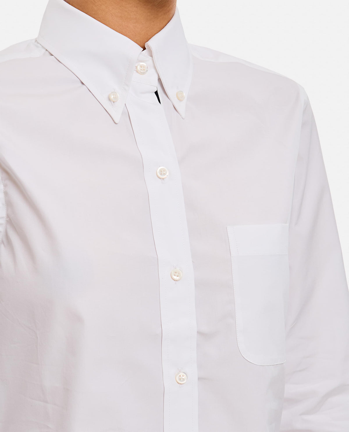 Thom Browne Women Classic Point Collar Poplin Shirt THOM BROWNE