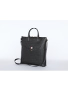 Thom Browne Men Zip Vertical Tote In Pebble Grain Leather THOM BROWNE