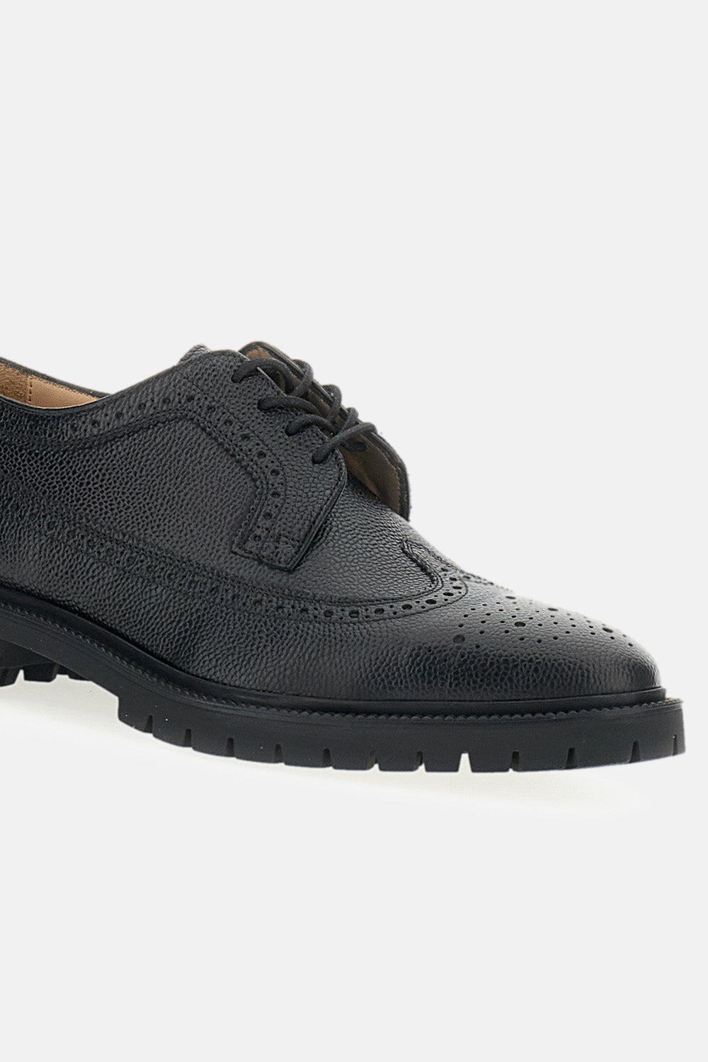 Thom Browne Men Pebble-Grain Leather Longwing Brogues THOM BROWNE