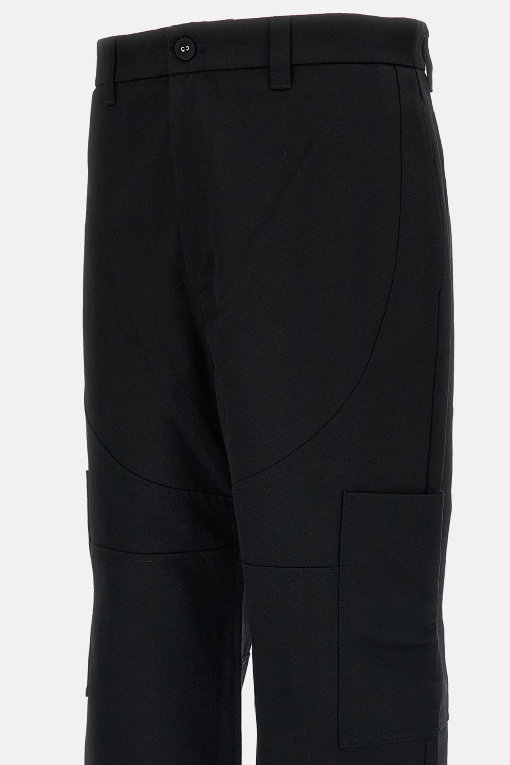 Thom Browne Men Wide Leg Chap Painter Pants In Cotton Twill THOM BROWNE