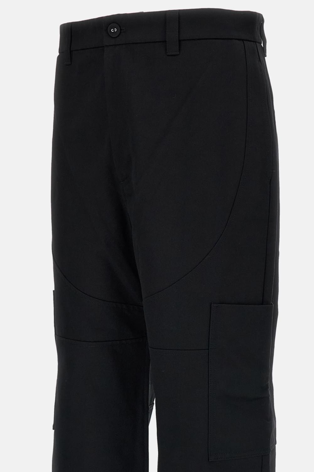 Thom Browne Men Wide Leg Chap Painter Pants In Cotton Twill THOM BROWNE