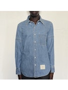Thom Browne Men Armband In Washed Denim Shirt THOM BROWNE