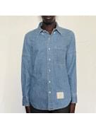 Thom Browne Men Armband In Washed Denim Shirt THOM BROWNE