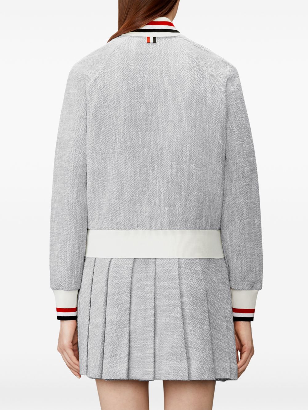 Thom Browne Women Rwb Cotton Bomber Jacket THOM BROWNE