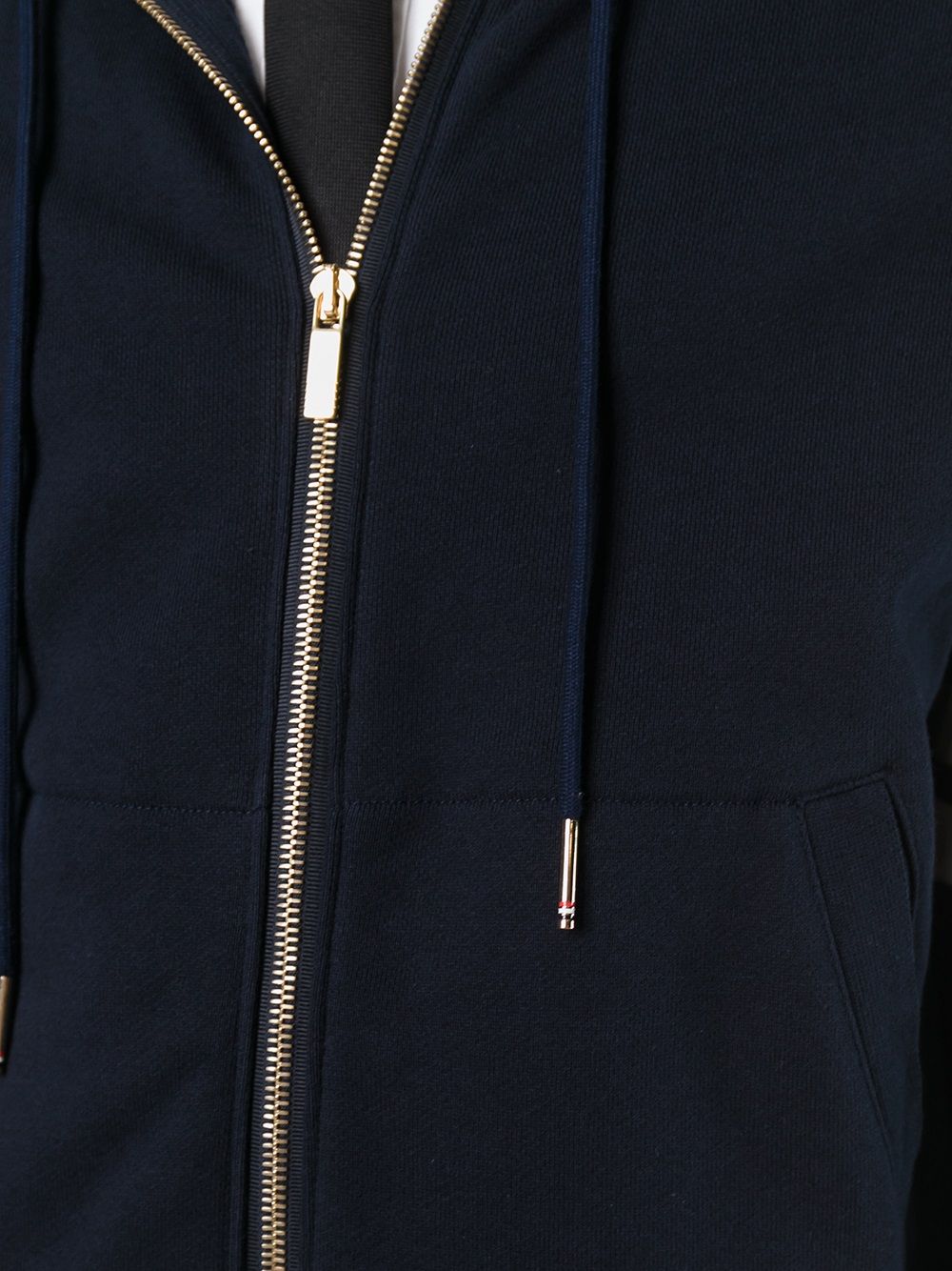 Thom Browne Men Cotton Zipped Hoodie THOM BROWNE