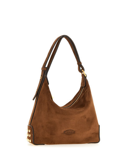Tod's Women Gmt Sacca Mini Metal Dots In Suede Bag TOD'S