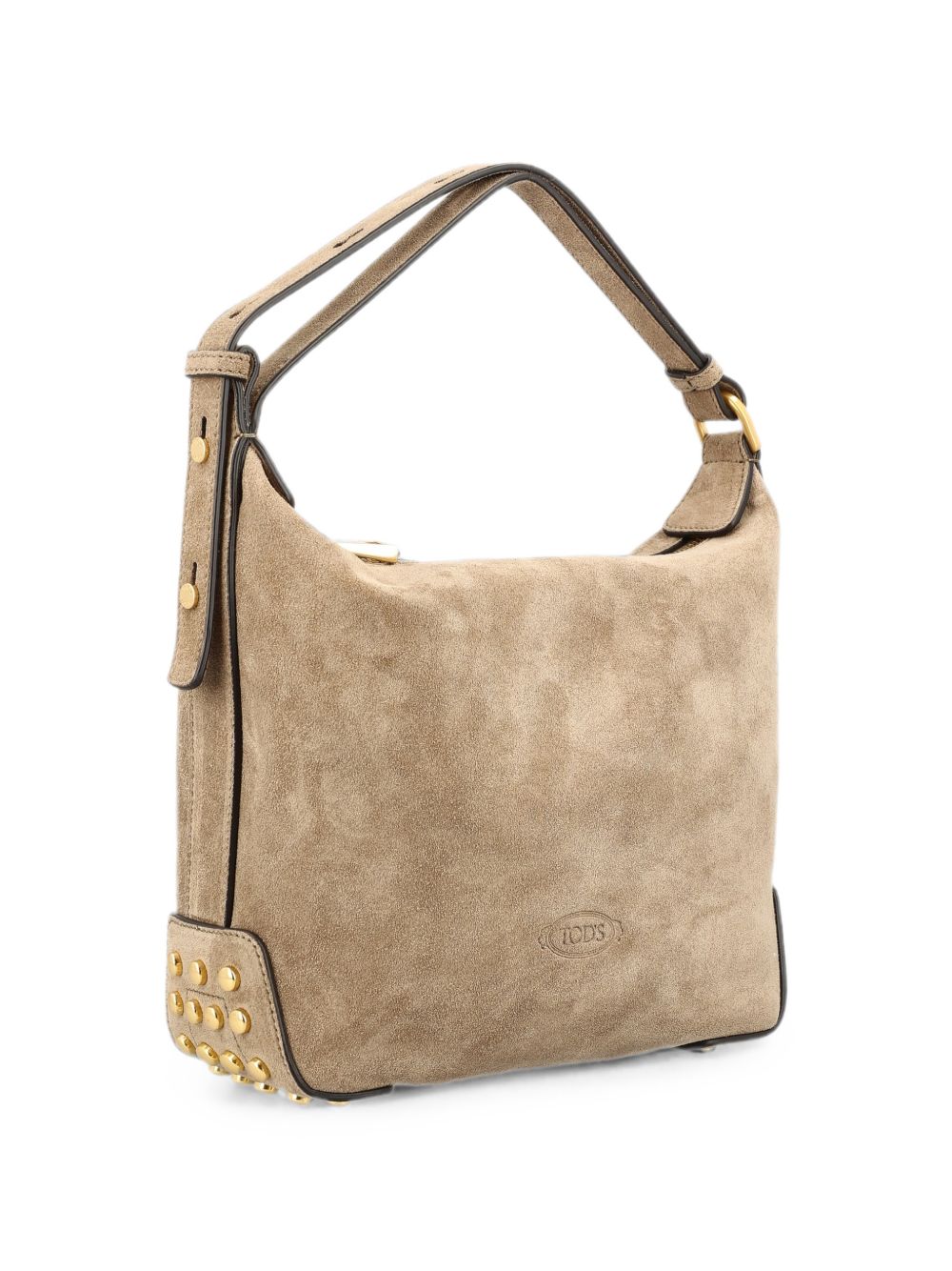 Tod's Women Metal Dots Mini Leather Shoulder Bag
