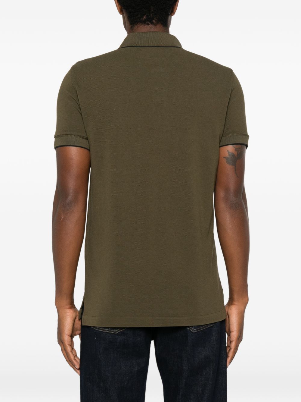 Tom Ford Men Piquet Cotton Polo Shirt TOM FORD