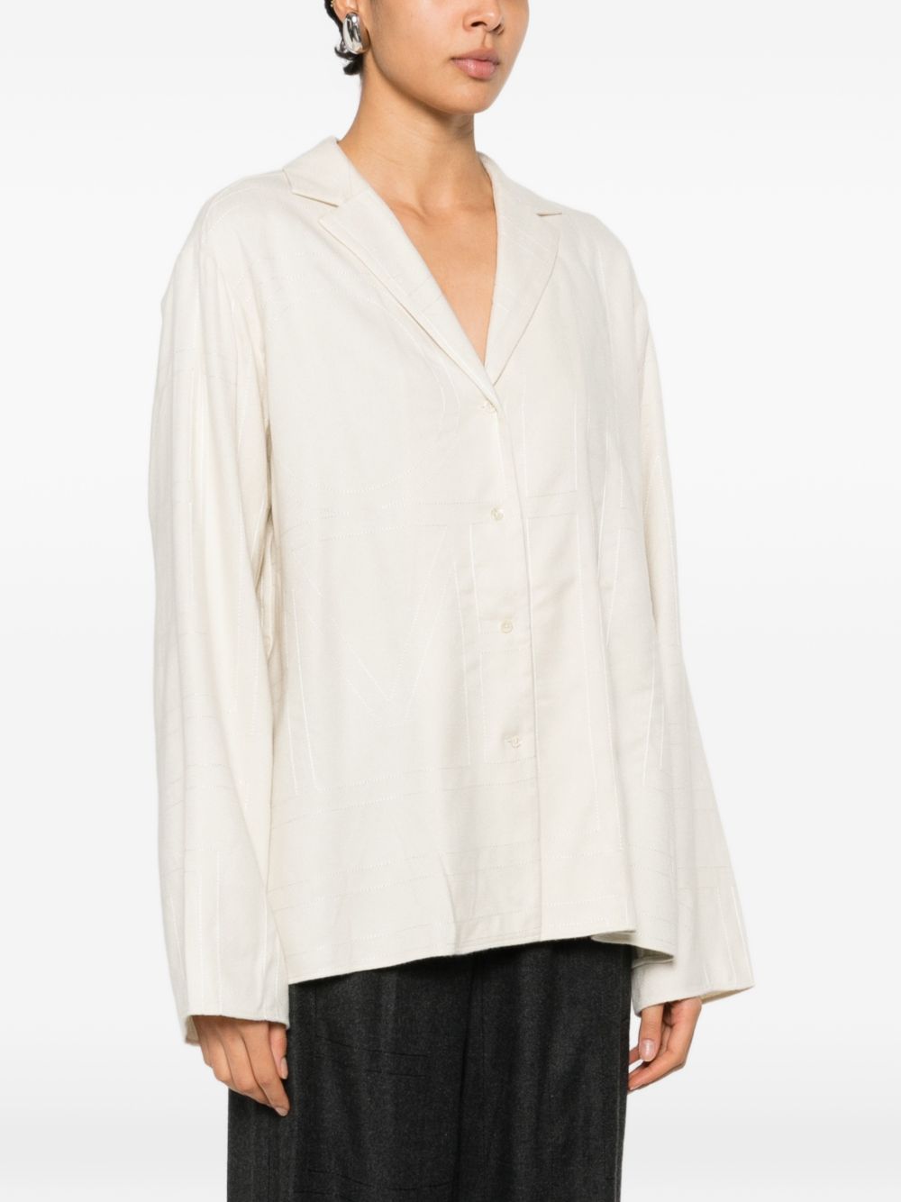 Toteme Women Monogram Pajama Shirt TOTEME