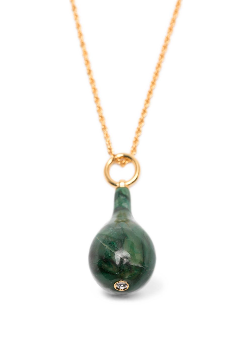 Toteme Women Jade Drop Necklace TOTEME