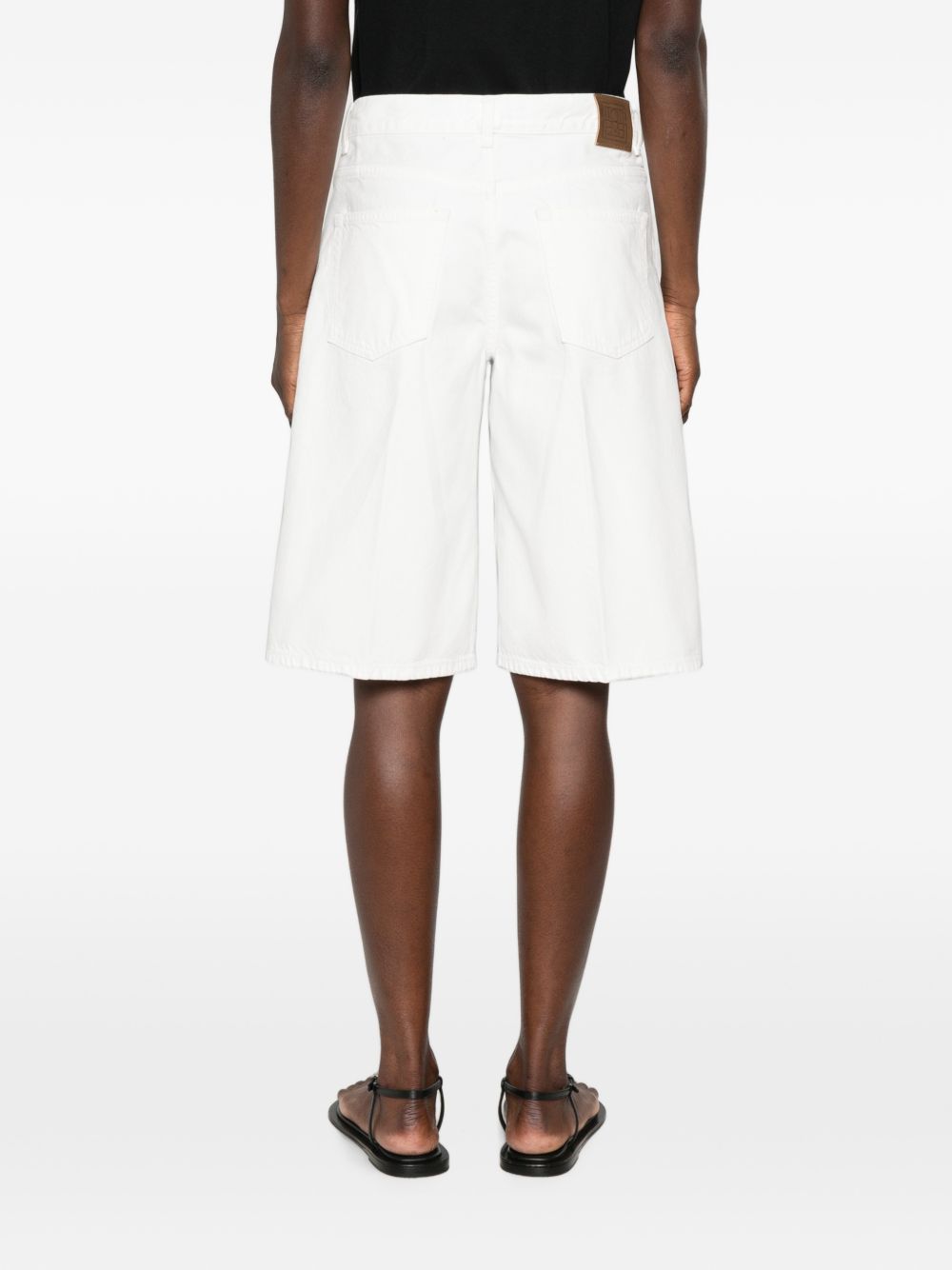 Toteme Women Denim Cotton Bermuda Shorts TOTEME