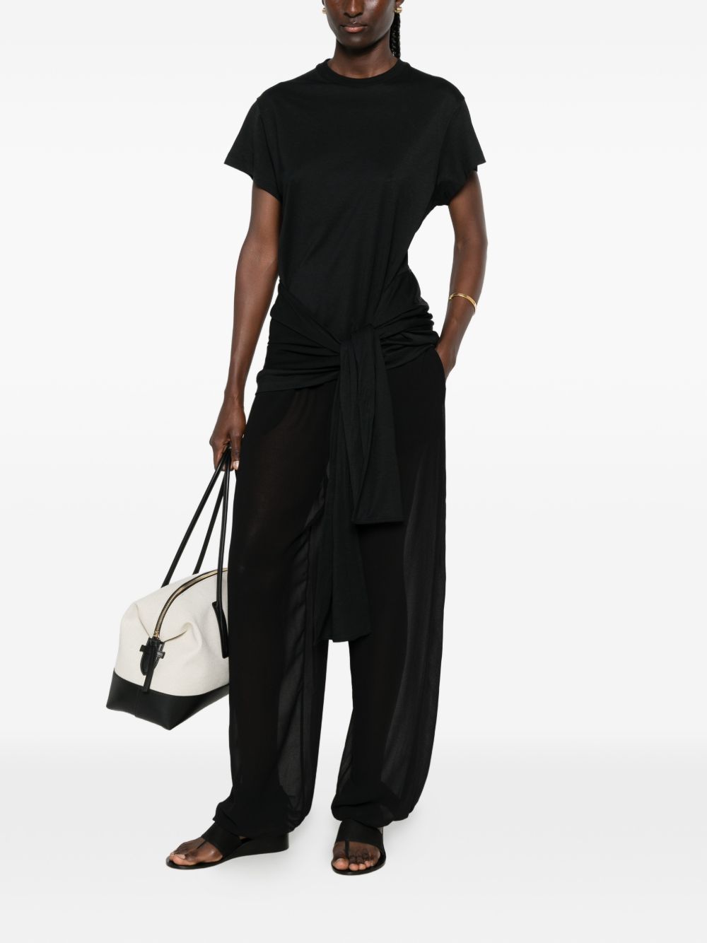 Toteme Women Cotton Blend Tie-Waist Top TOTEME