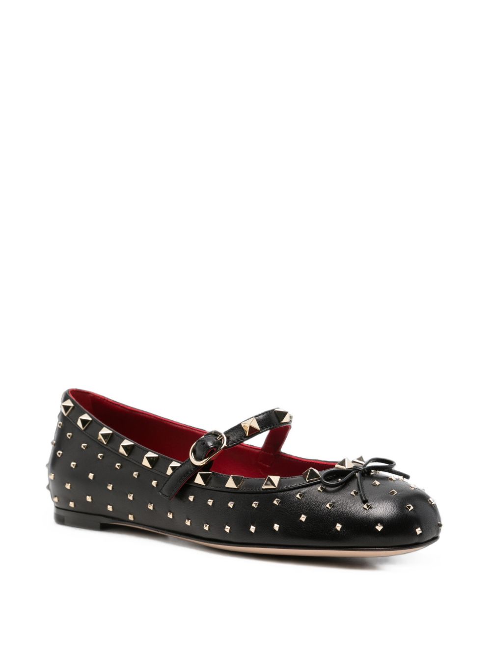 Valentino Garavani Women Rockstud Leather Ballet Flats VALENTINO GARAVANI