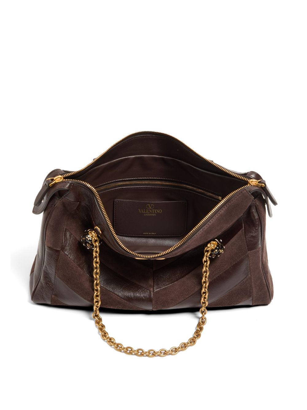 Valentino Garavani Women Panthea Medium Leather Shoulder Bag VALENTINO GARAVANI