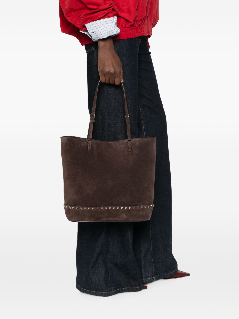 Valentino Garavani Women Rockstud Medium Leather Tote Bag VALENTINO GARAVANI