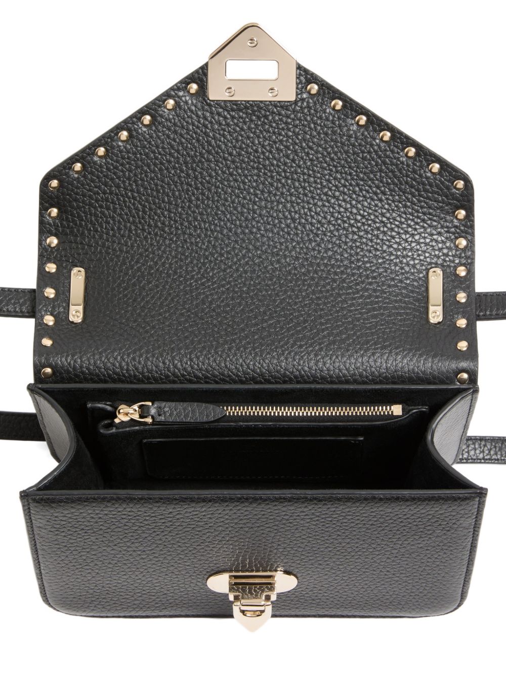 Valentino Garavani Women Rockstud Suede Leather Shoulder Bag VALENTINO GARAVANI