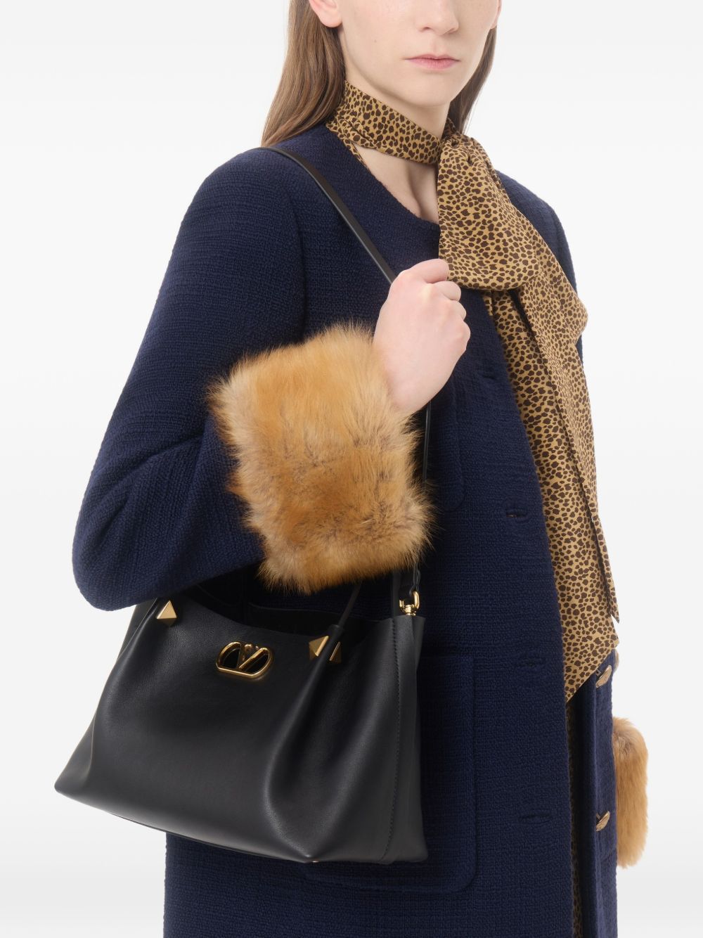 Valentino Garavani Women Vlogo Signature Small Leather Tote VALENTINO GARAVANI